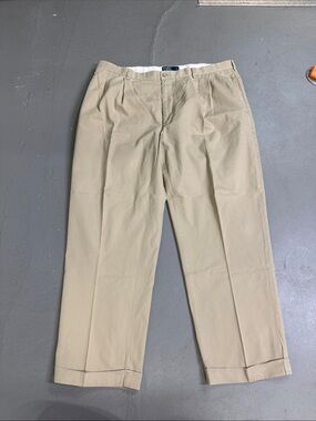 Polo by Ralph Lauren Men’s Pleated Chinos in Khaki Tan